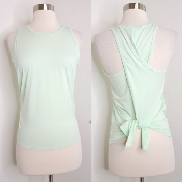 ATHLETA Essence Tie Back Tank In Mint Green XS. - Picture 3 of 8